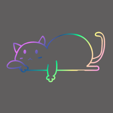 Motiv Katze regenbogen