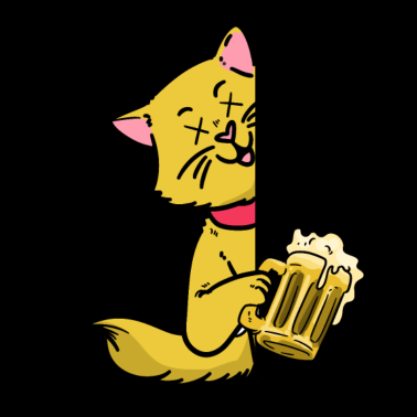 Motiv Bier Katze