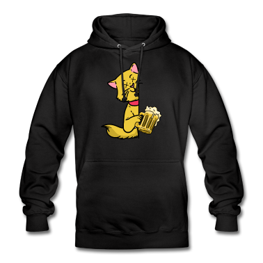 Katzen Hoodie - Bier Katze
