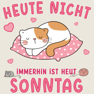 Motiv Katze schläft am Sonntag chillen Faulenzen Kater