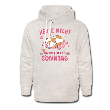 Katzen Hoodie - Katze schläft am Sonntag chillen Faulenzen Kater