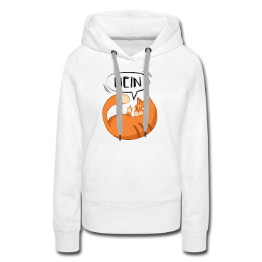 Katzen Hoodie - Nein Katze Mittelfinger