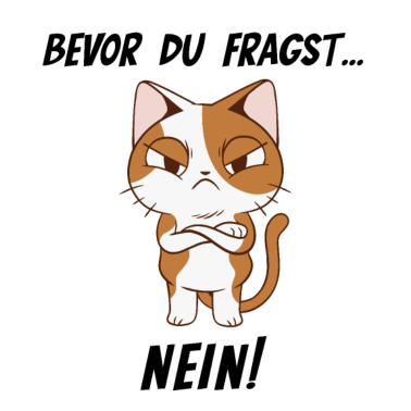 Motiv Katze Nein Böse