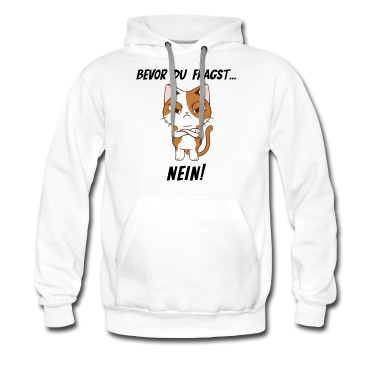 Katzen Hoodie - Katze Nein Böse