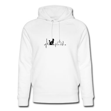 Katzen Hoodie - Herzschlag Katze