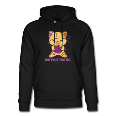 Katzen Hoodie - Stricken bin fast fertig