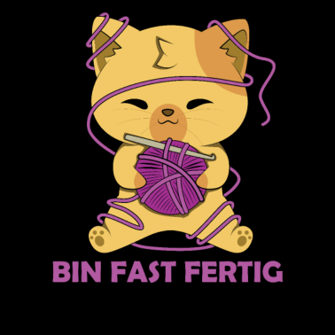 Motiv Stricken bin fast fertig