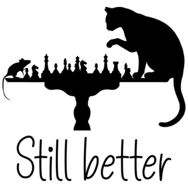 Motiv Maus vs Katze Schachspiel