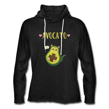 Katzen Hoodie - Kawaii Avocado als Katze sagt Toast | Avocato