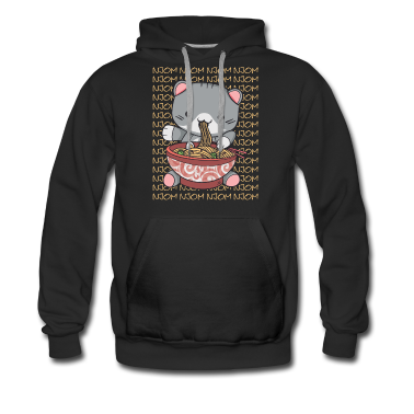 Katzen Hoodie - Katze Ramen Suppe. Japanisches Gericht. Kawaii