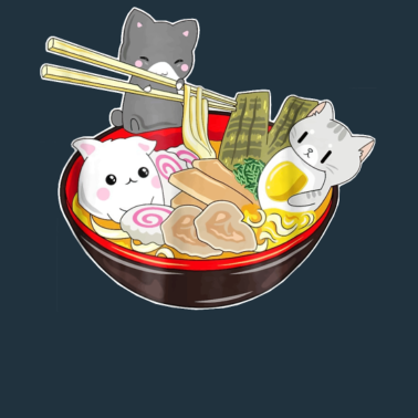 Motiv Katzen Japan Ramen Anime