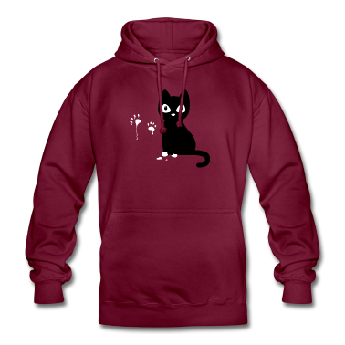 Katzen Hoodie - Katze mit farbigen Pfoten