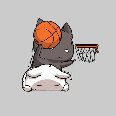 Motiv Katze Basketball
