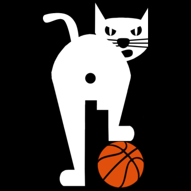Motiv Basketball Katze