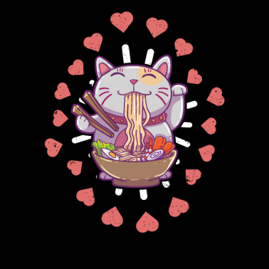 Motiv Maneki Glück Katze Winken