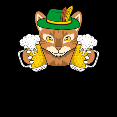 Motiv Katze Bier