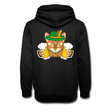 Katzen Hoodie - Katze Bier