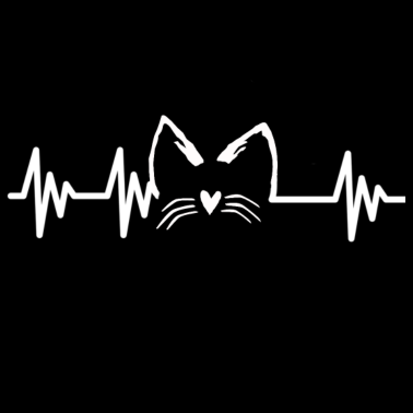 Motiv Katzen heartbeat - Süsses Katzengesicht