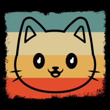 Motiv Katze retro look