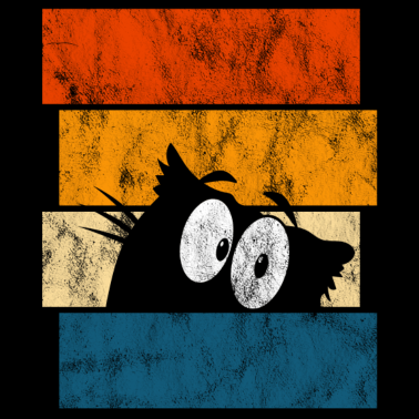 Motiv Kater Katzenaugen Retro Katze Katzen Kätzchen Miau