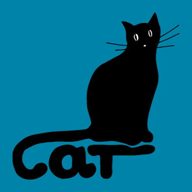 Motiv Schwarze Katze für viel Glück