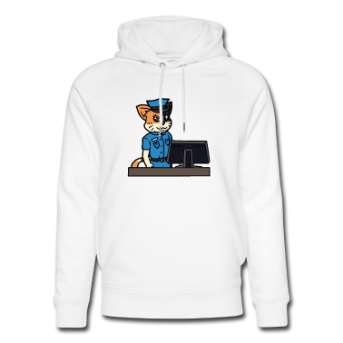 Katzen Hoodie - Katze Polizistin Polizei Polizeistation Büro Beruf
