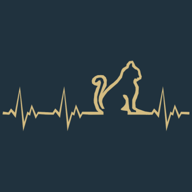 Motiv Katzen Puls Herzschlag Katze Katzenliebhaber