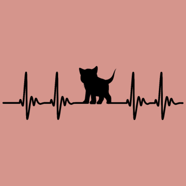 Motiv Katze Herzschlag Kätzchen Geschenk