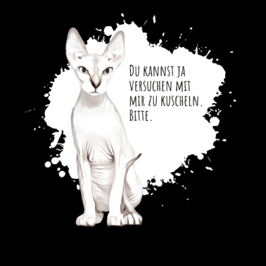 Motiv Nacktkatze Sphynx oder Sphinx Katze - Kuscheln