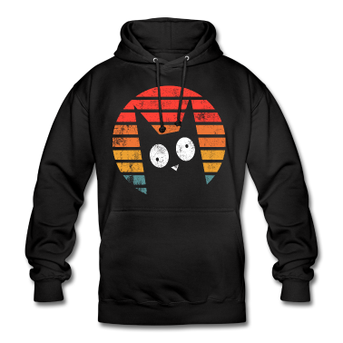Katzen Hoodie - Schwarze Katze Murder Psycho Retro Geschenk