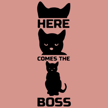 Motiv Katzen Boss Katze Chef Tier Haustier Geschenk