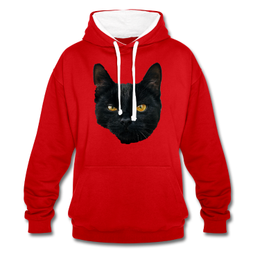 Katzen Hoodie - Katze - schwarze Katze