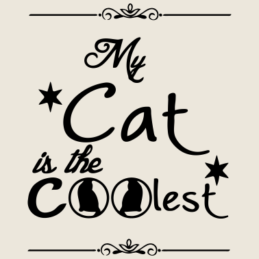 Motiv Coolest Cat Katze Spruch Tier Geschenk