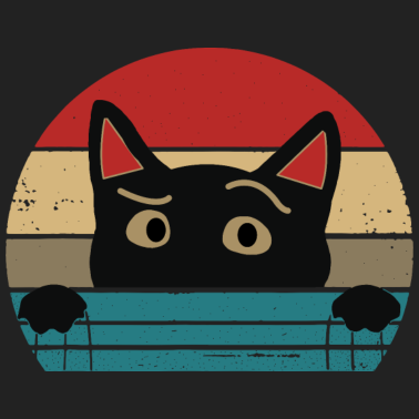 Motiv Katze Retro Kater Kätzchen Katzengesicht