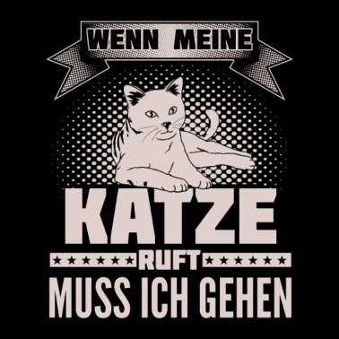 Motiv Katze ruft - ich gehe