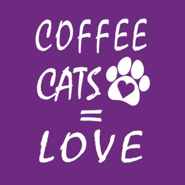 Motiv Katzen Shirt ● Kaffee & Katzen ist Liebe ●Geschenk