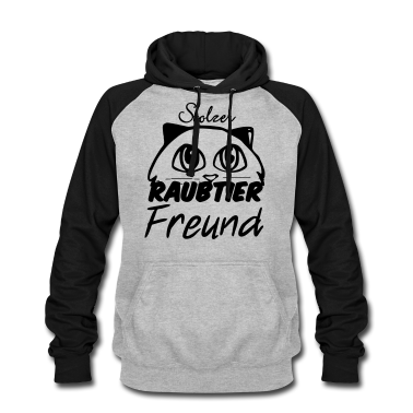 Katzen Hoodie - Raubtier Freund, Katze, Haustier, Spruch, Geschenk