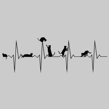 Motiv Katzen für den Herzschlag