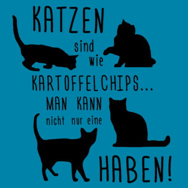 Motiv Katzen Shirt ● Kartoffelchips ● Geschenk