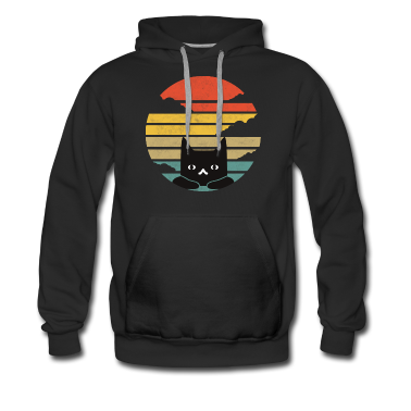 Katzen Hoodie - Katze Retro Katzen