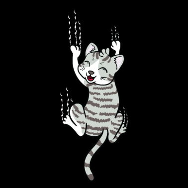 Motiv Kratzende Katze Kratzter Lustig Geschenk