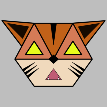 Motiv Katze Geometrisch Dreiecke Ausgefallen Kätzchen