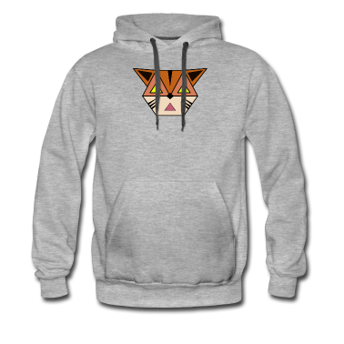 Katzen Hoodie - Katze Geometrisch Dreiecke Ausgefallen Kätzchen