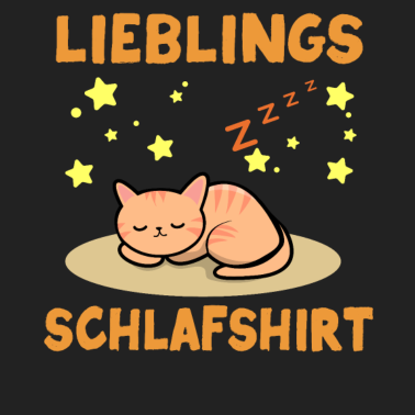 Motiv Schlafshirt Katzen Pyjama Katze Schlafen