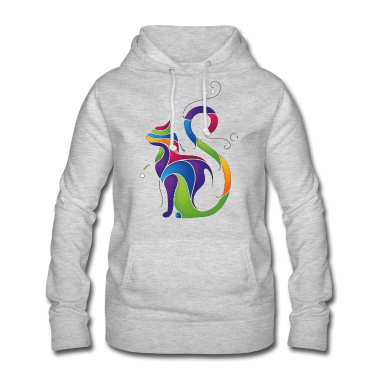 Katzen Hoodie - schönes Katze Katzen Kunst Kätzchen Tierliebhaber