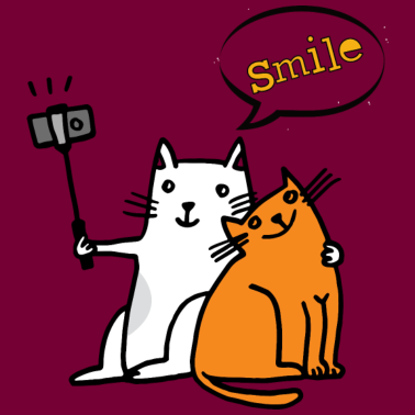 Motiv Smile Katze Katzen Lustig Funny