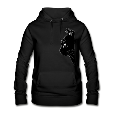Katzen Hoodie - Schwarze Katze