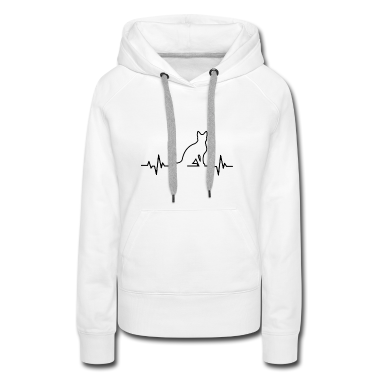 Katzen Hoodie - Herzschlag Katze