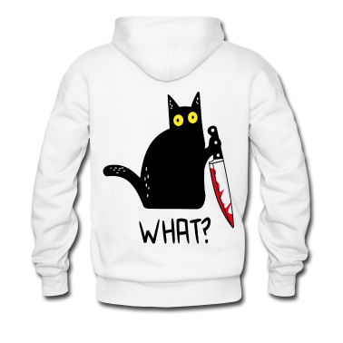 Katzen Hoodie - Schwarze Katze Was?