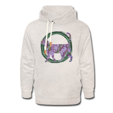 Katzen Hoodie - katze im kreis e 230